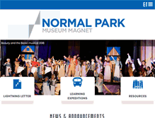 Tablet Screenshot of normalpark.com